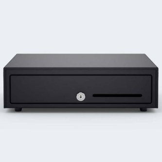 APG Cash Drawer VASARIO BLACK EU 8COIN/5NOTE 335X335X100